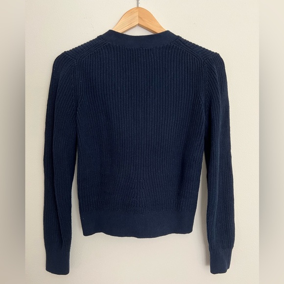 Banana Republic Factory Chunky Cotton Cardigan navy - Picture 3 of 3